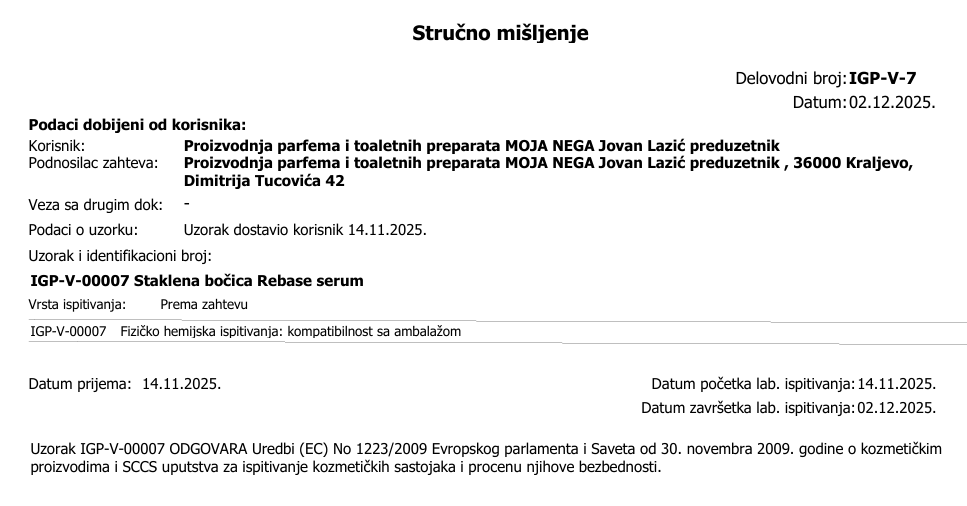 Blaguna kompatibilnost sa ambalazom